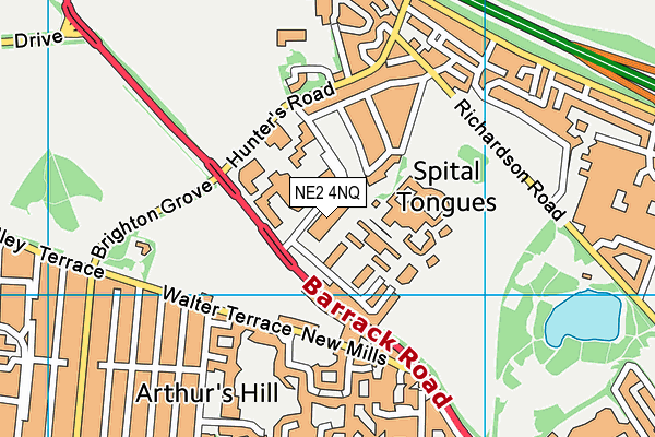 NE2 4NQ map - OS VectorMap District (Ordnance Survey) NE2 4NQ map - OS VectorMap District (Ordnance Survey)