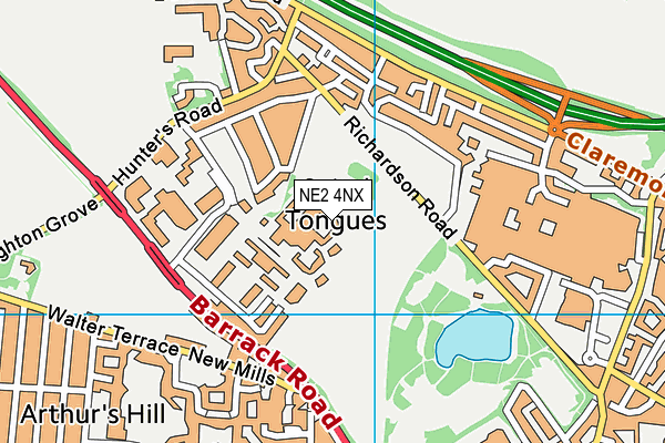 NE2 4NX map - OS VectorMap District (Ordnance Survey) NE2 4NX map - OS VectorMap District (Ordnance Survey)