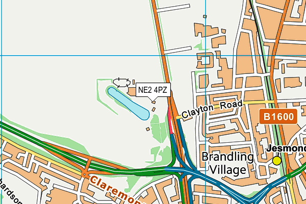 NE2 4PZ map - OS VectorMap District (Ordnance Survey) NE2 4PZ map - OS VectorMap District (Ordnance Survey)