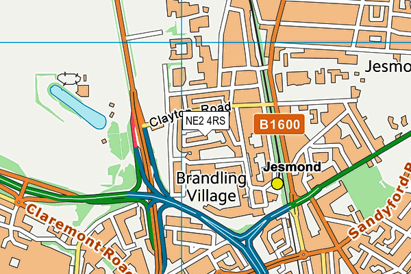 NE2 4RS map - OS VectorMap District (Ordnance Survey) NE2 4RS map - OS VectorMap District (Ordnance Survey)