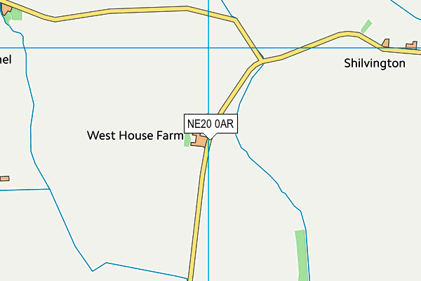NE20 0AR map - OS VectorMap District (Ordnance Survey)