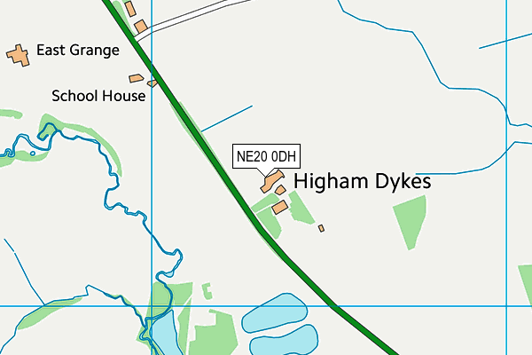 NE20 0DH map - OS VectorMap District (Ordnance Survey) NE20 0DH map - OS VectorMap District (Ordnance Survey)