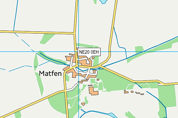 NE20 0EH map - OS VectorMap District (Ordnance Survey)