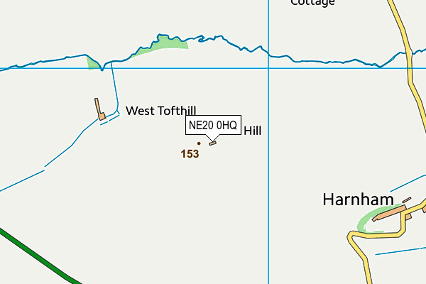 NE20 0HQ map - OS VectorMap District (Ordnance Survey) NE20 0HQ map - OS VectorMap District (Ordnance Survey)