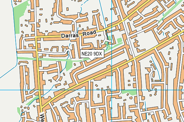 NE20 9DX map - OS VectorMap District (Ordnance Survey) NE20 9DX map - OS VectorMap District (Ordnance Survey)