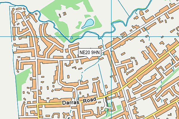 NE20 9HN map - OS VectorMap District (Ordnance Survey)