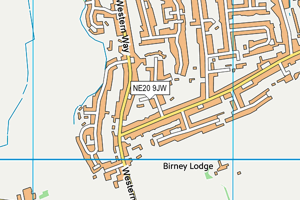 NE20 9JW map - OS VectorMap District (Ordnance Survey) NE20 9JW map - OS VectorMap District (Ordnance Survey)