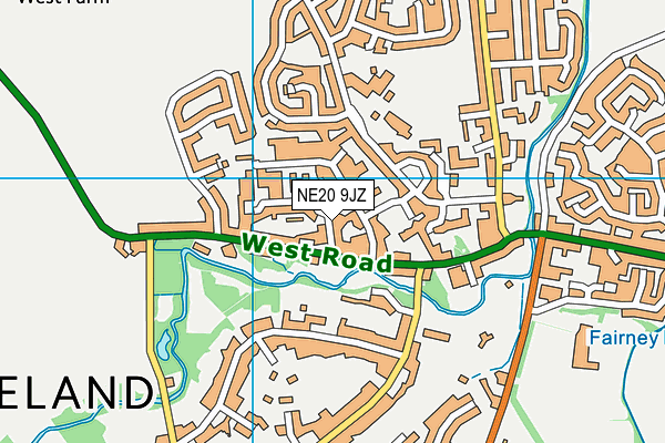 NE20 9JZ map - OS VectorMap District (Ordnance Survey) NE20 9JZ map - OS VectorMap District (Ordnance Survey)