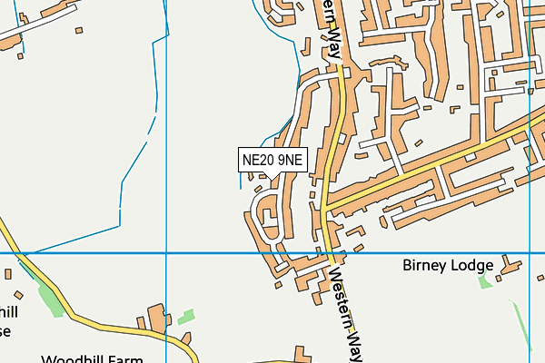NE20 9NE map - OS VectorMap District (Ordnance Survey) NE20 9NE map - OS VectorMap District (Ordnance Survey)