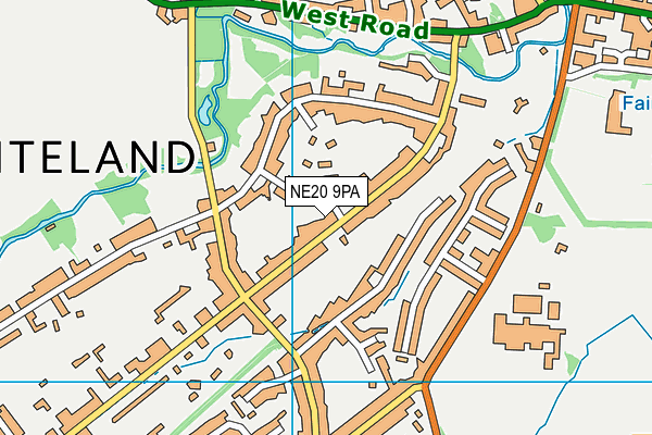 NE20 9PA map - OS VectorMap District (Ordnance Survey) NE20 9PA map - OS VectorMap District (Ordnance Survey)