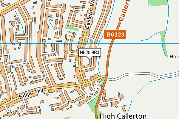 NE20 9RJ map - OS VectorMap District (Ordnance Survey)