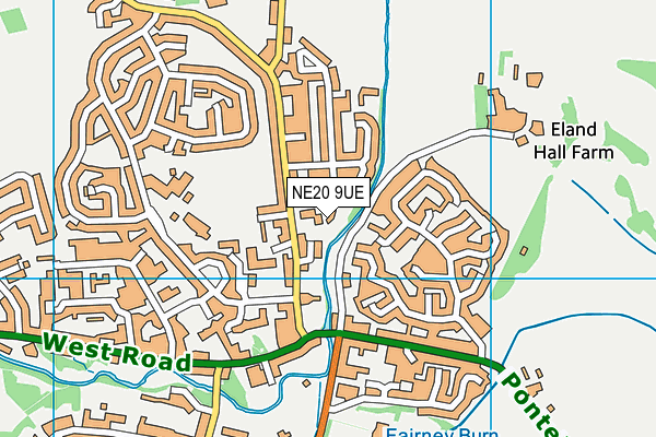 NE20 9UE map - OS VectorMap District (Ordnance Survey) NE20 9UE map - OS VectorMap District (Ordnance Survey)