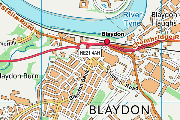 NE21 4AH map - OS VectorMap District (Ordnance Survey) NE21 4AH map - OS VectorMap District (Ordnance Survey)