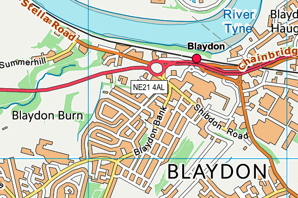 NE21 4AL map - OS VectorMap District (Ordnance Survey) NE21 4AL map - OS VectorMap District (Ordnance Survey)