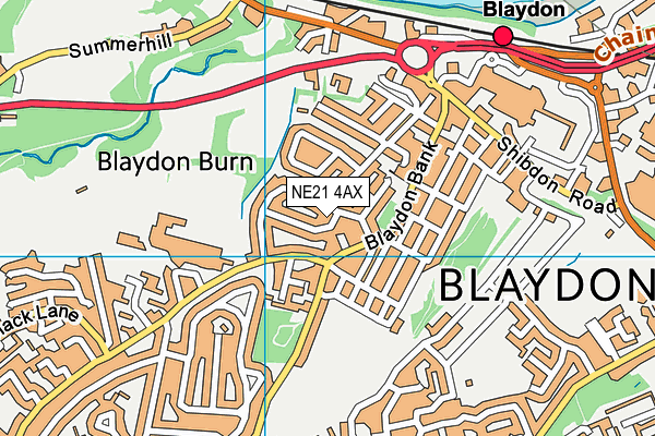 NE21 4AX map - OS VectorMap District (Ordnance Survey) NE21 4AX map - OS VectorMap District (Ordnance Survey)
