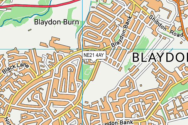 NE21 4AY map - OS VectorMap District (Ordnance Survey) NE21 4AY map - OS VectorMap District (Ordnance Survey)
