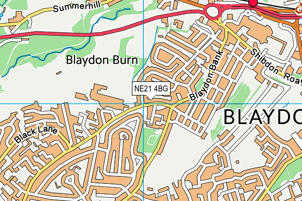 NE21 4BG map - OS VectorMap District (Ordnance Survey) NE21 4BG map - OS VectorMap District (Ordnance Survey)