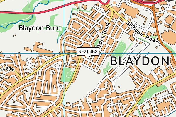 NE21 4BX map - OS VectorMap District (Ordnance Survey) NE21 4BX map - OS VectorMap District (Ordnance Survey)