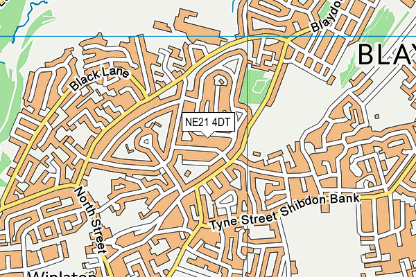 NE21 4DT map - OS VectorMap District (Ordnance Survey) NE21 4DT map - OS VectorMap District (Ordnance Survey)