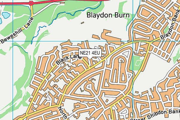 NE21 4EU map - OS VectorMap District (Ordnance Survey) NE21 4EU map - OS VectorMap District (Ordnance Survey)