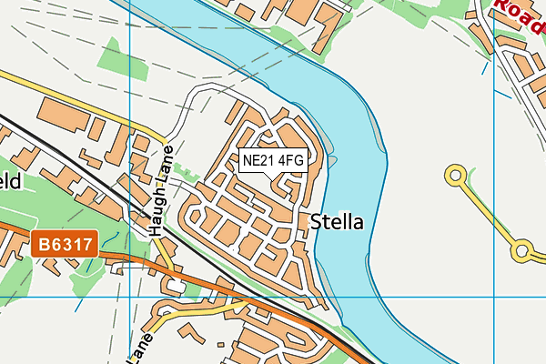 NE21 4FG map - OS VectorMap District (Ordnance Survey) NE21 4FG map - OS VectorMap District (Ordnance Survey)