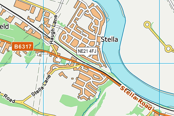 NE21 4FJ map - OS VectorMap District (Ordnance Survey) NE21 4FJ map - OS VectorMap District (Ordnance Survey)
