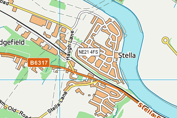 NE21 4FS map - OS VectorMap District (Ordnance Survey) NE21 4FS map - OS VectorMap District (Ordnance Survey)