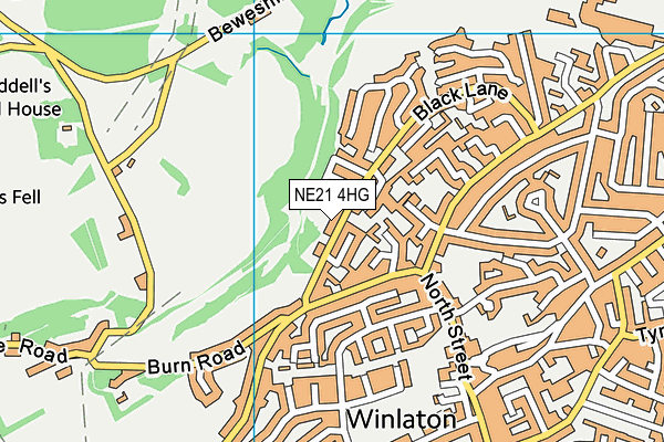 NE21 4HG map - OS VectorMap District (Ordnance Survey) NE21 4HG map - OS VectorMap District (Ordnance Survey)