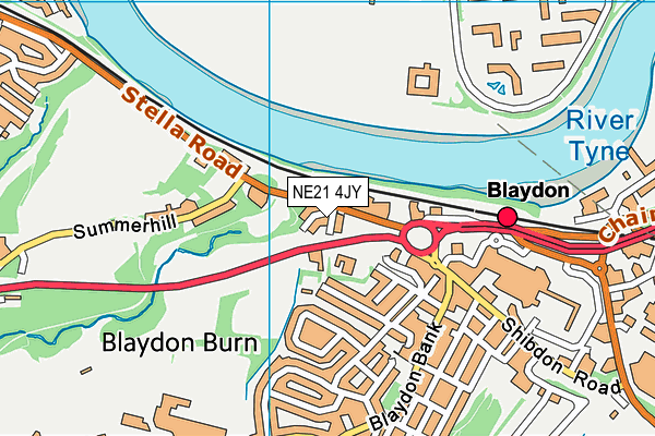 NE21 4JY map - OS VectorMap District (Ordnance Survey) NE21 4JY map - OS VectorMap District (Ordnance Survey)