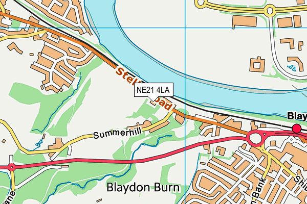 NE21 4LA map - OS VectorMap District (Ordnance Survey) NE21 4LA map - OS VectorMap District (Ordnance Survey)