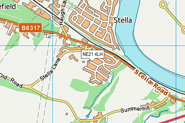 NE21 4LH map - OS VectorMap District (Ordnance Survey) NE21 4LH map - OS VectorMap District (Ordnance Survey)