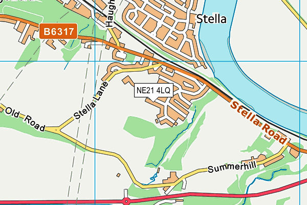 NE21 4LQ map - OS VectorMap District (Ordnance Survey) NE21 4LQ map - OS VectorMap District (Ordnance Survey)