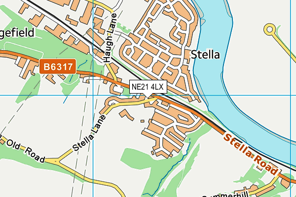 NE21 4LX map - OS VectorMap District (Ordnance Survey) NE21 4LX map - OS VectorMap District (Ordnance Survey)