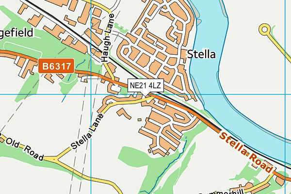 NE21 4LZ map - OS VectorMap District (Ordnance Survey) NE21 4LZ map - OS VectorMap District (Ordnance Survey)