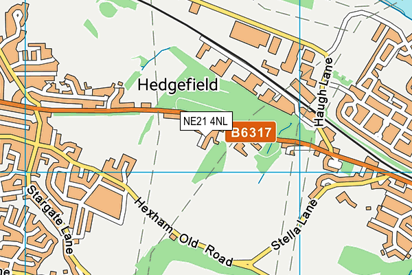 NE21 4NL map - OS VectorMap District (Ordnance Survey) NE21 4NL map - OS VectorMap District (Ordnance Survey)