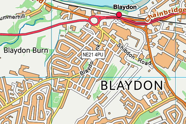 NE21 4PU map - OS VectorMap District (Ordnance Survey) NE21 4PU map - OS VectorMap District (Ordnance Survey)