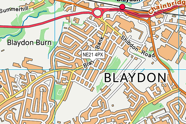 NE21 4PX map - OS VectorMap District (Ordnance Survey) NE21 4PX map - OS VectorMap District (Ordnance Survey)
