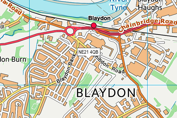 NE21 4QB map - OS VectorMap District (Ordnance Survey) NE21 4QB map - OS VectorMap District (Ordnance Survey)