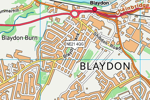 NE21 4QG map - OS VectorMap District (Ordnance Survey) NE21 4QG map - OS VectorMap District (Ordnance Survey)