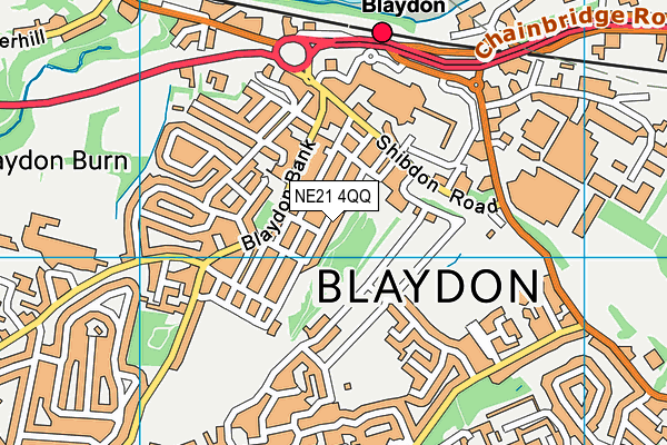 NE21 4QQ map - OS VectorMap District (Ordnance Survey) NE21 4QQ map - OS VectorMap District (Ordnance Survey)
