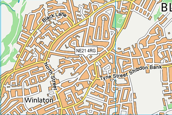 NE21 4RG map - OS VectorMap District (Ordnance Survey) NE21 4RG map - OS VectorMap District (Ordnance Survey)