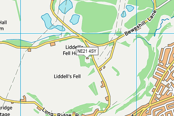 NE21 4SY map - OS VectorMap District (Ordnance Survey) NE21 4SY map - OS VectorMap District (Ordnance Survey)