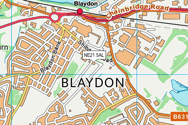 NE21 5AL map - OS VectorMap District (Ordnance Survey) NE21 5AL map - OS VectorMap District (Ordnance Survey)