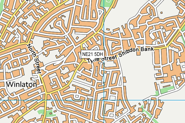 NE21 5DH map - OS VectorMap District (Ordnance Survey) NE21 5DH map - OS VectorMap District (Ordnance Survey)