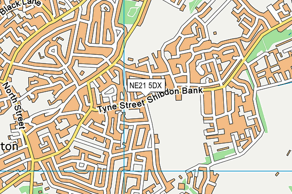 NE21 5DX map - OS VectorMap District (Ordnance Survey) NE21 5DX map - OS VectorMap District (Ordnance Survey)