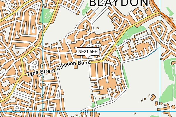 NE21 5EH map - OS VectorMap District (Ordnance Survey)