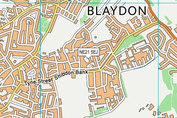 NE21 5EJ map - OS VectorMap District (Ordnance Survey) NE21 5EJ map - OS VectorMap District (Ordnance Survey)