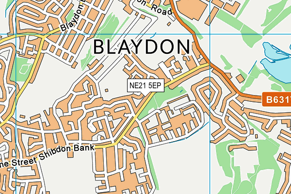 NE21 5EP map - OS VectorMap District (Ordnance Survey) NE21 5EP map - OS VectorMap District (Ordnance Survey)
