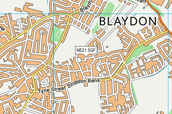 NE21 5GF map - OS VectorMap District (Ordnance Survey) NE21 5GF map - OS VectorMap District (Ordnance Survey)