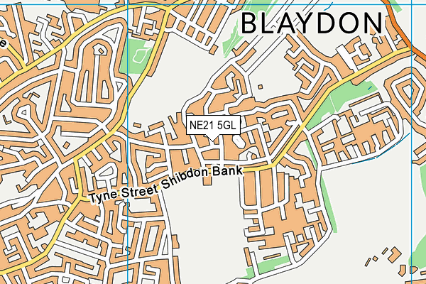 NE21 5GL map - OS VectorMap District (Ordnance Survey) NE21 5GL map - OS VectorMap District (Ordnance Survey)